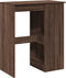 vidaXL - Bartafel - met - rekken - 90x47,5x103,5 - cm - bewerkt - hout - bruin - eiken