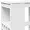 vidaXL - Bartafel - met - rekken - 90x47,5x103,5 - cm - bewerkt - hout - wit