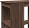 vidaXL - Bartafel - met - rekken - 90x47,5x103,5 - cm - bewerkt - hout - bruin - eiken