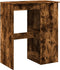vidaXL - Bartafel - met - rekken - 90x47,5x103,5 - cm - bewerkt - hout - gerookt - eiken