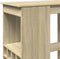 vidaXL - Bartafel - met - rekken - 90x47,5x103,5 - cm - bewerkt - hout - sonoma - eiken