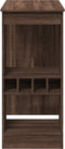 vidaXL - Bartafel - met - rekken - 90x47,5x103,5 - cm - bewerkt - hout - bruin - eiken