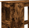 vidaXL - Bartafel - met - rekken - 90x47,5x103,5 - cm - bewerkt - hout - gerookt - eiken
