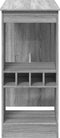 vidaXL - Bartafel - met - rekken - 90x47,5x103,5 - cm - bewerkt - hout - grijs - sonoma