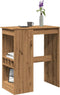 vidaXL - Bartafel - met - rekken - 90x47,5x103,5 - cm - hout - artisanaal - eikenkleur