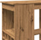 vidaXL - Bartafel - met - rekken - 90x47,5x103,5 - cm - hout - artisanaal - eikenkleur