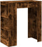 vidaXL - Bartafel - met - rekken - 95x47x103,5 - cm - bewerkt - hout - gerookt - eiken