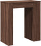 vidaXL - Bartafel - met - rekken - 95x47x103,5 - cm - bewerkt - hout - bruin - eiken