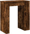 vidaXL - Bartafel - met - rekken - 95x47x103,5 - cm - bewerkt - hout - gerookt - eiken