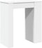 vidaXL - Bartafel - met - rekken - 95x47x103,5 - cm - bewerkt - hout - wit