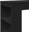 vidaXL - Bartafel - met - rekken - 95x47x103,5 - cm - bewerkt - hout - zwart