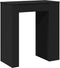 vidaXL - Bartafel - met - rekken - 95x47x103,5 - cm - bewerkt - hout - zwart