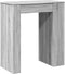 vidaXL - Bartafel - met - rekken - 95x47x103,5 - cm - bewerkt - hout - grijs - sonoma