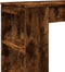 vidaXL - Bartafel - met - rekken - 95x47x103,5 - cm - bewerkt - hout - gerookt - eiken