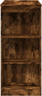 vidaXL - Bartafel - met - rekken - 95x47x103,5 - cm - bewerkt - hout - gerookt - eiken