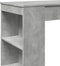 vidaXL - Bartafel - met - rekken - 95x47x103,5 - cm - bewerkt - hout - betongrijs