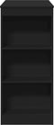 vidaXL - Bartafel - met - rekken - 95x47x103,5 - cm - bewerkt - hout - zwart