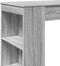 vidaXL - Bartafel - met - rekken - 95x47x103,5 - cm - bewerkt - hout - grijs - sonoma