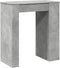 vidaXL - Bartafel - met - rekken - 95x47x103,5 - cm - bewerkt - hout - betongrijs