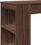 vidaXL - Bartafel - met - rekken - 95x47x103,5 - cm - bewerkt - hout - bruin - eiken