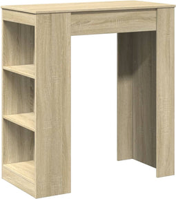vidaXL - Bartafel - met - rekken - 95x47x103,5 - cm - hout - sonoma - eikenkleur
