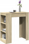 vidaXL - Bartafel - met - rekken - 95x47x103,5 - cm - hout - sonoma - eikenkleur