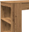 vidaXL - Bartafel - met - rekken - 95x47x103,5 - cm - hout - artisanaal - eikenkleur