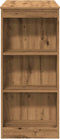 vidaXL - Bartafel - met - rekken - 95x47x103,5 - cm - hout - artisanaal - eikenkleur