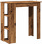 vidaXL - Bartafel - met - schap - 102x50x103,5 - cm - bewerkt - hout - oud - houtkleurig