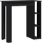 vidaXL - Bartafel - met - schap - 102x50x103,5 - cm - bewerkt - hout - zwart