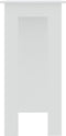 vidaXL - Bartafel - met - schap - 102x50x103,5 - cm - bewerkt - hout - wit