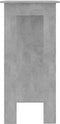 vidaXL - Bartafel - met - schap - 102x50x103,5 - cm - bewerkt - hout - betongrijs