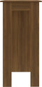 vidaXL - Bartafel - met - schap - 102x50x103,5 - cm - bewerkt - hout - bruin - eiken