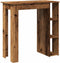 vidaXL - Bartafel - met - schap - 102x50x103,5 - cm - bewerkt - hout - oud - houtkleurig