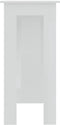 vidaXL - Bartafel - met - schap - 102x50x103,5 - cm - bewerkt - hout - hoogglans - wit