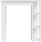 vidaXL - Bartafel - met - schap - 102x50x103,5 - cm - bewerkt - hout - wit