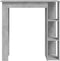 vidaXL - Bartafel - met - schap - 102x50x103,5 - cm - bewerkt - hout - betongrijs