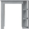 vidaXL - Bartafel - met - schap - 102x50x103,5 - cm - bewerkt - hout - grijs - sonoma