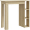 vidaXL - Bartafel - met - schap - 102x50x103,5 - cm - hout - sonoma - eikenkleur