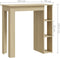 vidaXL - Bartafel - met - schap - 102x50x103,5 - cm - hout - sonoma - eikenkleur