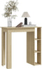 vidaXL - Bartafel - met - schap - 102x50x103,5 - cm - hout - sonoma - eikenkleur