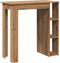 vidaXL - Bartafel - met - schap - 102x50x103,5cm - bewerkt - hout - artisanaal - eiken
