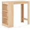 vidaXL - Bartafel - met - schap - 110x50x103 - cm - eikenkleurig