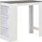 vidaXL - Bartafel - met - schap - 110x50x103 - cm - wit