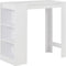 vidaXL - Bartafel - met - schap - 110x50x103 - cm - wit