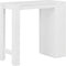 vidaXL - Bartafel - met - schap - 110x50x103 - cm - wit