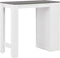 vidaXL - Bartafel - met - schap - 110x50x103 - cm - wit