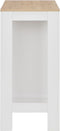 vidaXL - Bartafel - met - schap - 110x50x103 - cm - wit