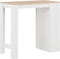 vidaXL - Bartafel - met - schap - 110x50x103 - cm - wit