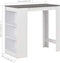 vidaXL - Bartafel - met - schap - 110x50x103 - cm - wit